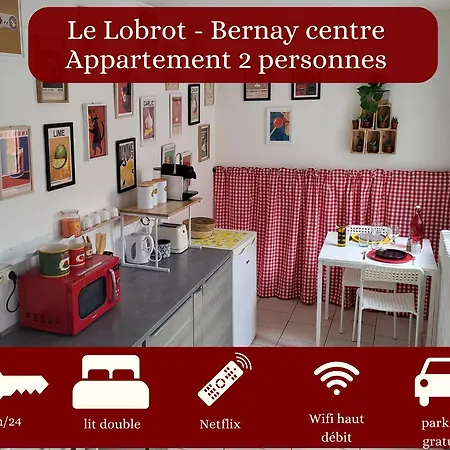 Le Lobrot - 2 Personnes - Parking Facile * Bernay (Eure)